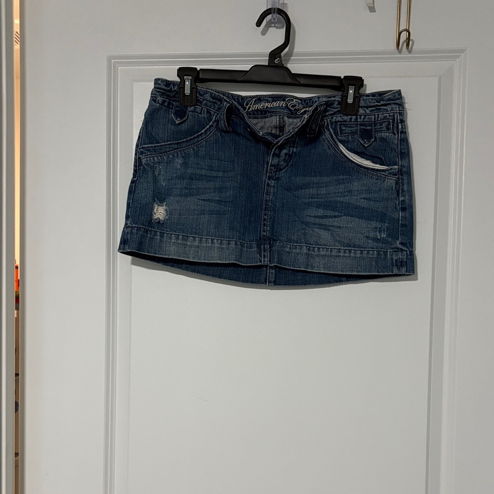 American Eagle Outfitters Blue Denim Skirt-Junior’s